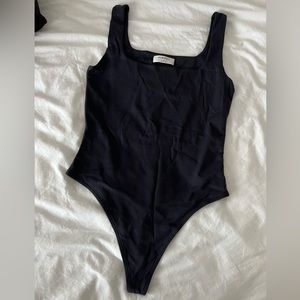Aritzia Babaton Black Tank Bodysuit size medium